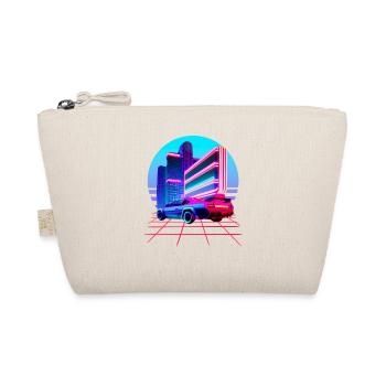 Retro Wave 80s Skyline Electro-Wave Vaporwave - Organic Pouch - nature - Front