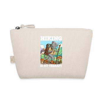 Hiking Is My Therapy Wandern - Organic Pouch - nature - Front