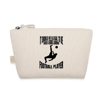 Fußballspieler Fußballdesign Fußballmannschaft - Bio-Täschchen - Natur - Vorne