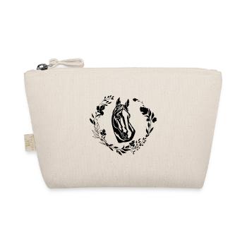 Horse with flowers - Organic Pouch - nature - Front