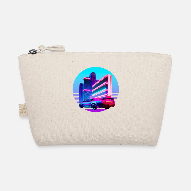 Retro Wave 80s Vaporwave Sunset Bio-Täschchen