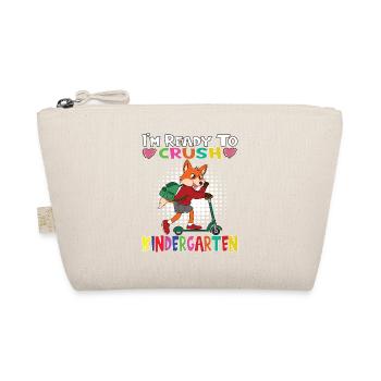 I'm Ready To Crush Kindergarten Fox With Scooter - Bio-Täschchen - Natur - Vorne