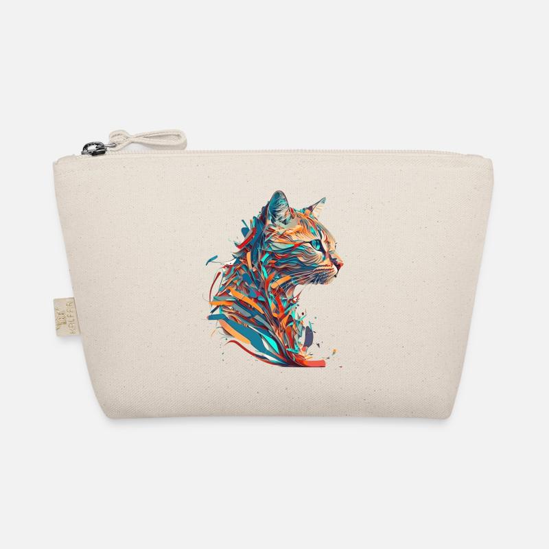 Visage d’un beau chaton comme un chat en couleur Trousse biologique