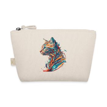 Colorful Vector cat for cat lovers - Organic Pouch - nature - Front
