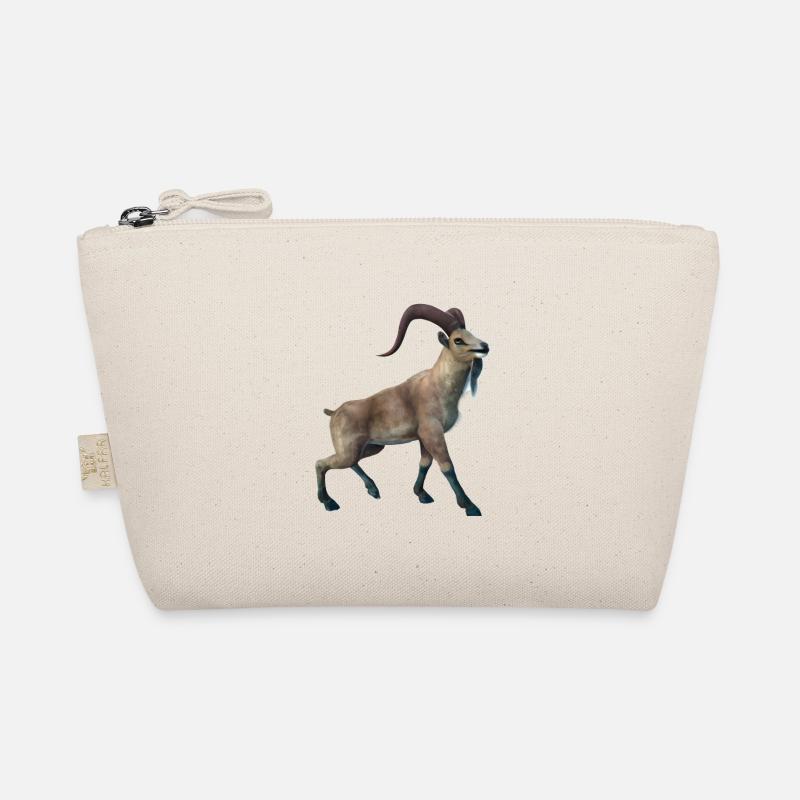 Realistische Markhor - Bio-Täschchen - Natur