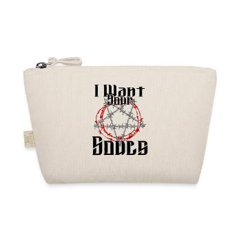 Satan Beelzebub Devil Gothic Pentagram Mystical - Organic Pouch - nature - Front