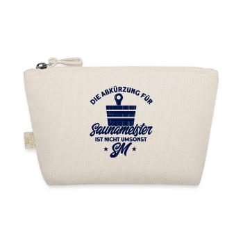 Sauna Die Abkürzung Für Saunameister Geschenk - Bio-Täschchen - Natur - Vorne