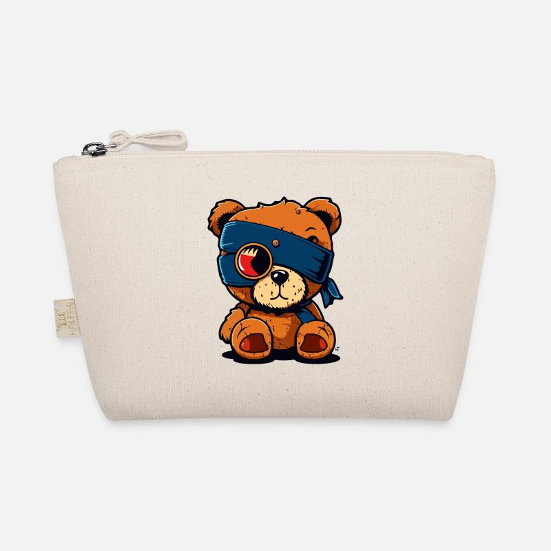 Eye patch cute bear Organic Pouch