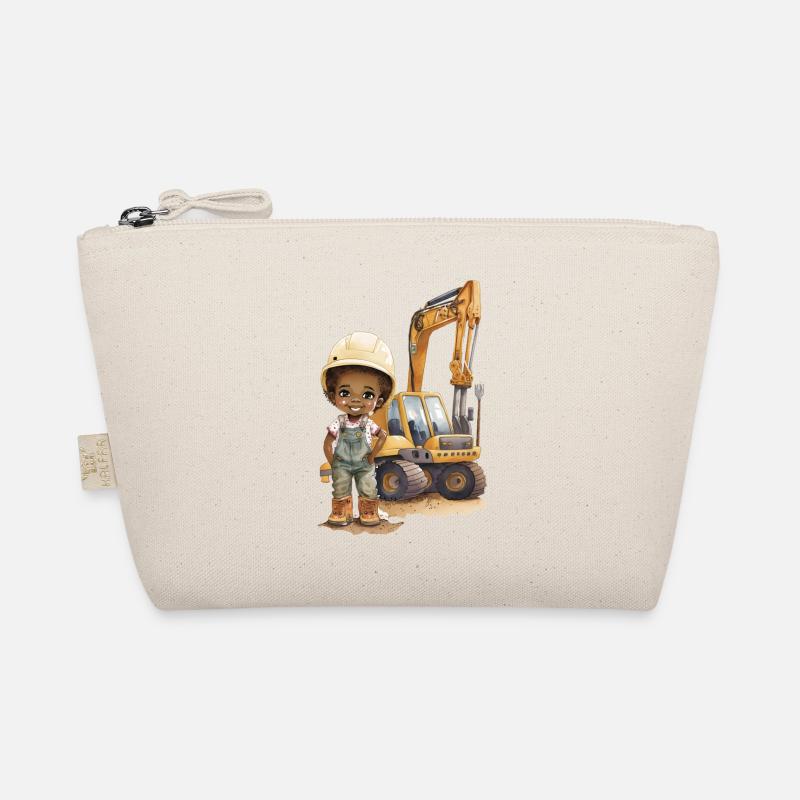 Enfant ouvrier du bâtiment avec excavatrice Trousse biologique
