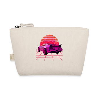 Retro Wave super Car Sunset - Organic Pouch - nature - Front