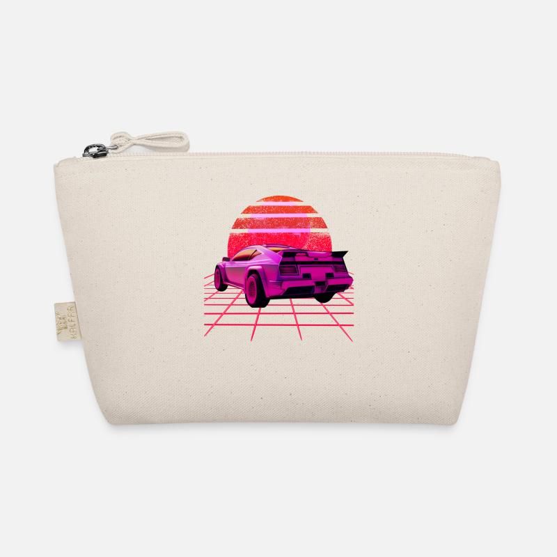 Retro Wave super voiture Sunset Trousse biologique