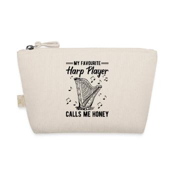 Harfenspieler Harfenist - Bio-Täschchen - Natur - Vorne