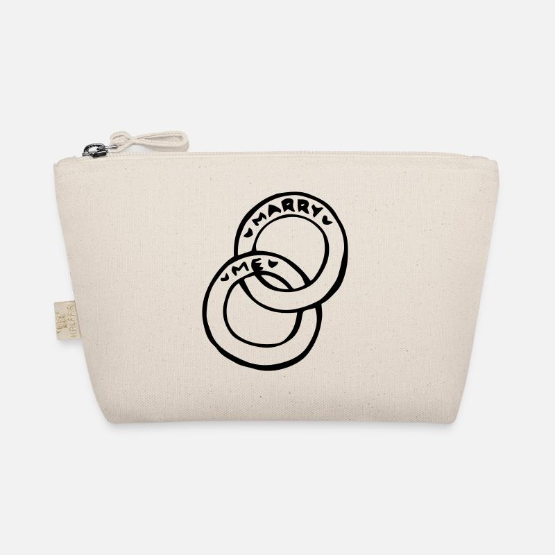 Marry me Heiratsantrag Hochzeit Geschenkidee Bio-Täschchen