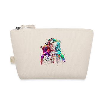 Outer Space Line Art Bunte Spaß Spaceman - Bio-Täschchen - Natur - Vorne