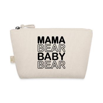 Mama Bear Baby Bear - Organic Pouch - nature - Front