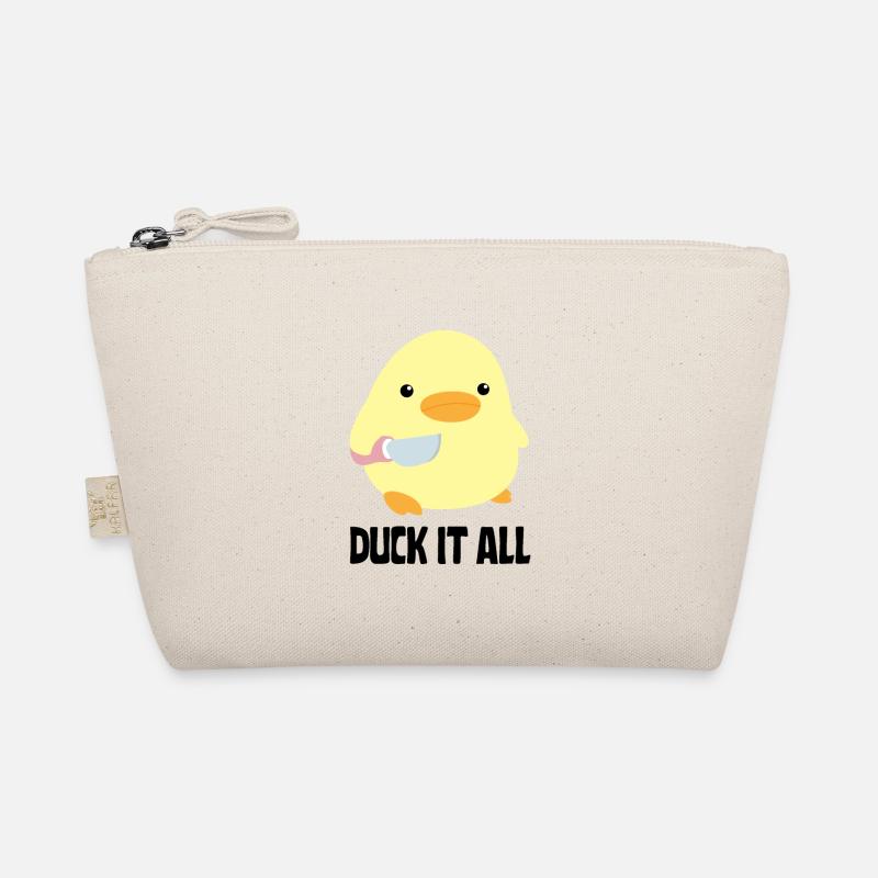 Duck It All - Duck with knife Ente mit Messer Bio-Täschchen