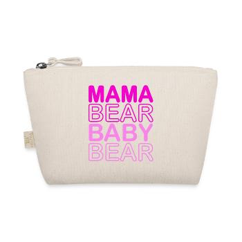 Mama Bear Baby Bear - Organic Pouch - nature - Front