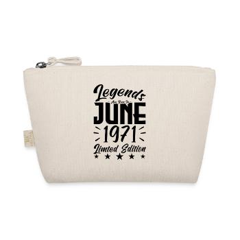 Geburt im Juni 1971 Geburtstagsgeschenk 1971. - Bio-Täschchen - Natur - Vorne