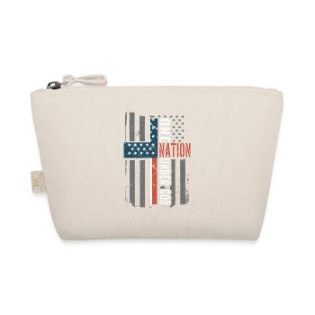 A nation under God American flag - Organic Pouch - nature - Front