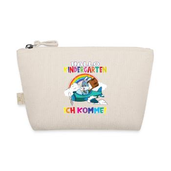 Kindergartenkind Hallo Kindergarten Ich Komme - Bio-Täschchen - Natur - Vorne