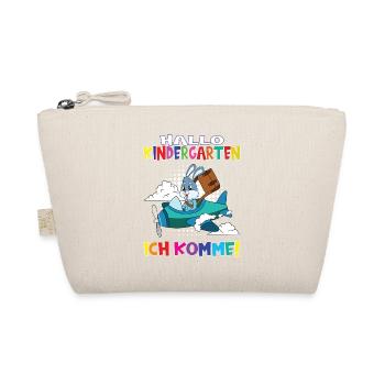 Kindergartenkind Hallo Kindergarten Ich Komme - Bio-Täschchen - Natur - Vorne