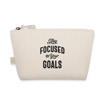 Motivational Quote - Stay Focused on Your Goals - Organic Pouch - nature - Front