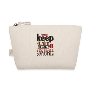 Keep Calm Funny Football Mom - Organic Pouch - nature - Front