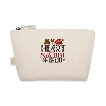 Proud Mom of Football Player Son - Organic Pouch - nature - Front