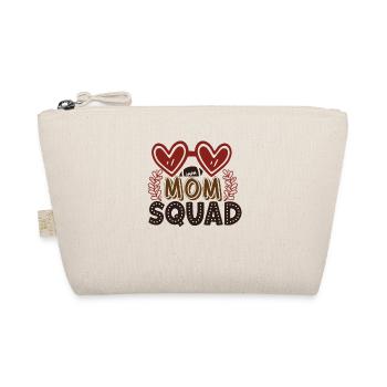 Football Fan Mother - Mom Squad Football - Organic Pouch - nature - Front