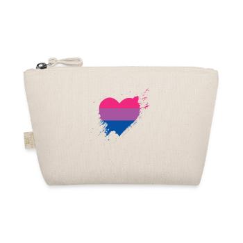 Fierté LGBTQ Coeur Bisexuel - Trousse biologique - nature - Devant