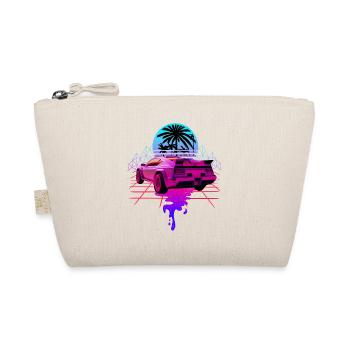 Retro Wave Sports Car Vaporwave - Organic Pouch - nature - Front