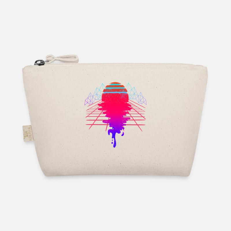 Vaporwave Sunset New Wave Art Organic Pouch