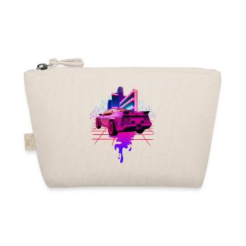 Retro Wave Sports Car Vaporwave - Organic Pouch - nature - Front
