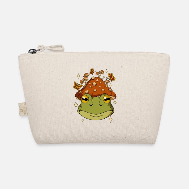 Cottagecore Frog Organic Pouch