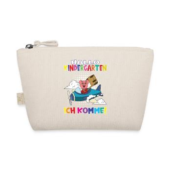 Kindergartenkind Hallo Kindergarten Ich Komme - Bio-Täschchen - Natur - Vorne