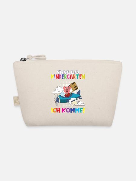 Kindergartenkind Hallo Kindergarten Ich Komme - Bio-Täschchen - Natur