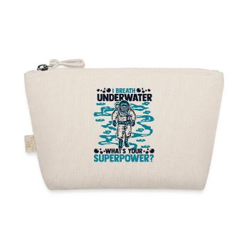 I Breath Underwater What's Your Superpower - Bio-Täschchen - Natur - Vorne