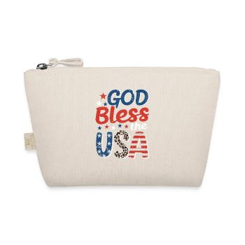Que Dieu bénisse le patriote du drapeau américain américain - Trousse biologique - nature - Devant