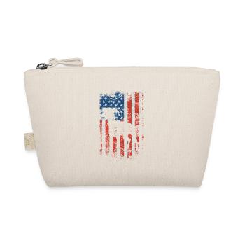 Windhund 4. Juli Patriotisch Amerikanisch USA Flag - Bio-Täschchen - Natur - Vorne