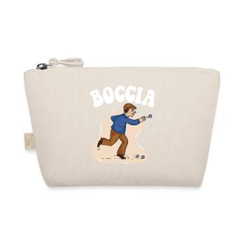 Boccia player Clothing with bocce balls Boccia - Organic Pouch - nature - Front