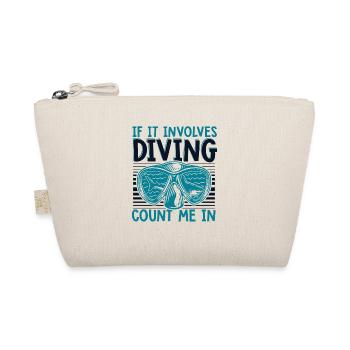 If It Involes Diving Count Me In Taucherbrille - Bio-Täschchen - Natur - Vorne