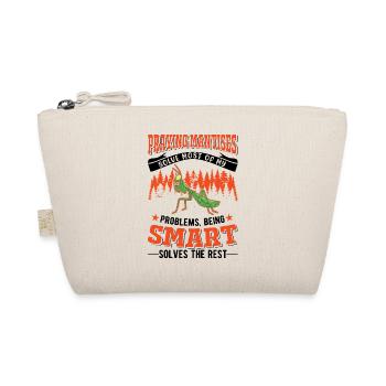 Gottesanbeterin Geschenk Mantis Fangschrecke - Bio-Täschchen - Natur - Vorne