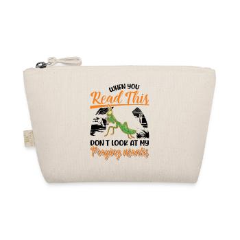 Praying mantis Gift Mantis Mantis - Organic Pouch - nature - Front
