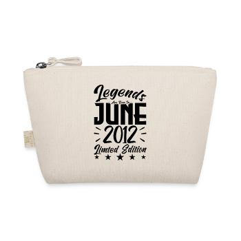 Born June 2012 Birthday gift 2012. - Organic Pouch - nature - Front