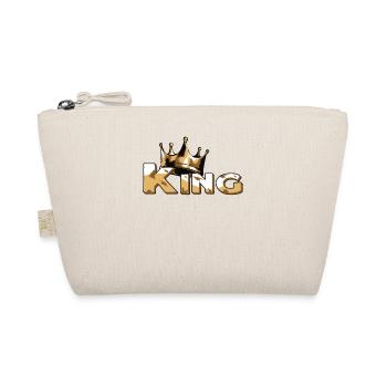 Krone Mit Schriftzug King - Bio-Täschchen - Natur - Vorne