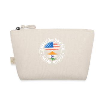 American flag Indian India roots Punjab - Organic Pouch - nature - Front