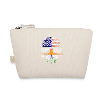 American flag Indian India roots Punjab - Organic Pouch - nature - Front