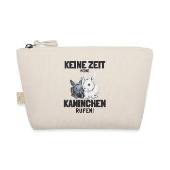 Zwergkaninchen Kaninchen Häschen Haustier Geschenk - Bio-Täschchen - Natur - Vorne