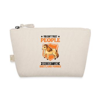 Shetland Pony Gift Shetty - Organic Pouch - nature - Front