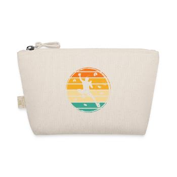 Retro Graphic Climbing Bouldering Rock Climber Mou - Organic Pouch - nature - Front
